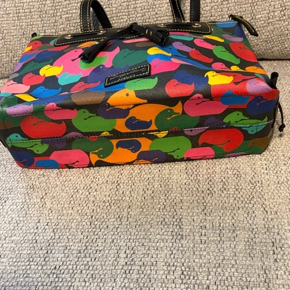 Dooney & Bourke Multicolor Duck Satchel - Picture 4 of 8